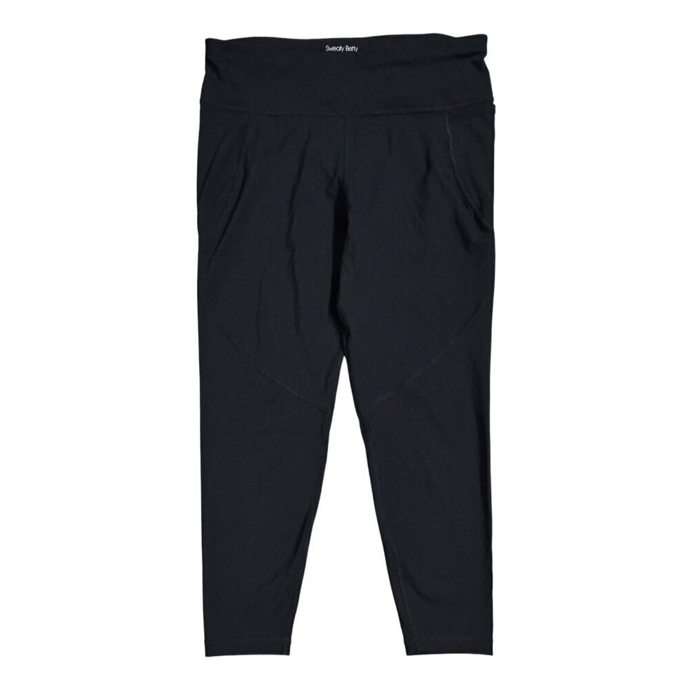 Sweaty Betty Power Black 7/8 Cropped Workout Leggings Pockets Capsule SB5400 78